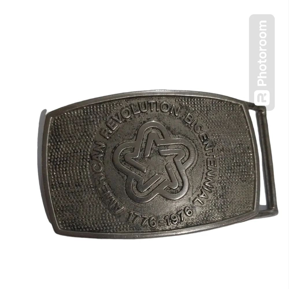 Vintage belt buckle American revolution bicentennial